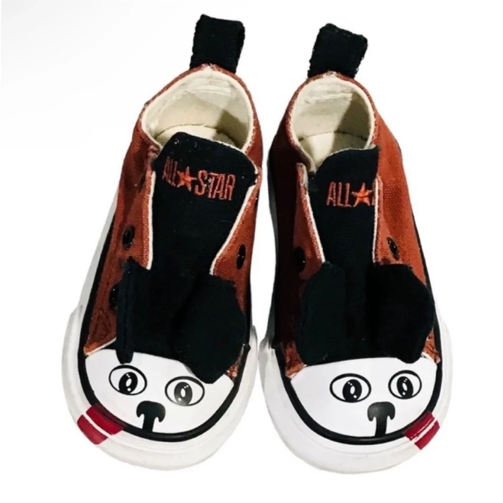 Converse Low Top All Star Chuck Taylor Dog Infant Toddler Slip On Shoes Size 4